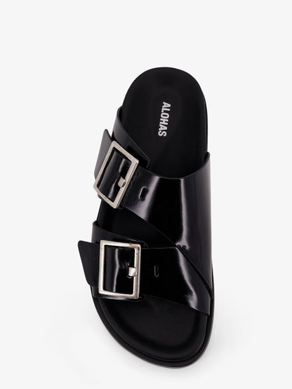 Alba low leather sandals thumbnail