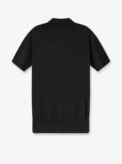 Cotton and silk blend polo thumbnail