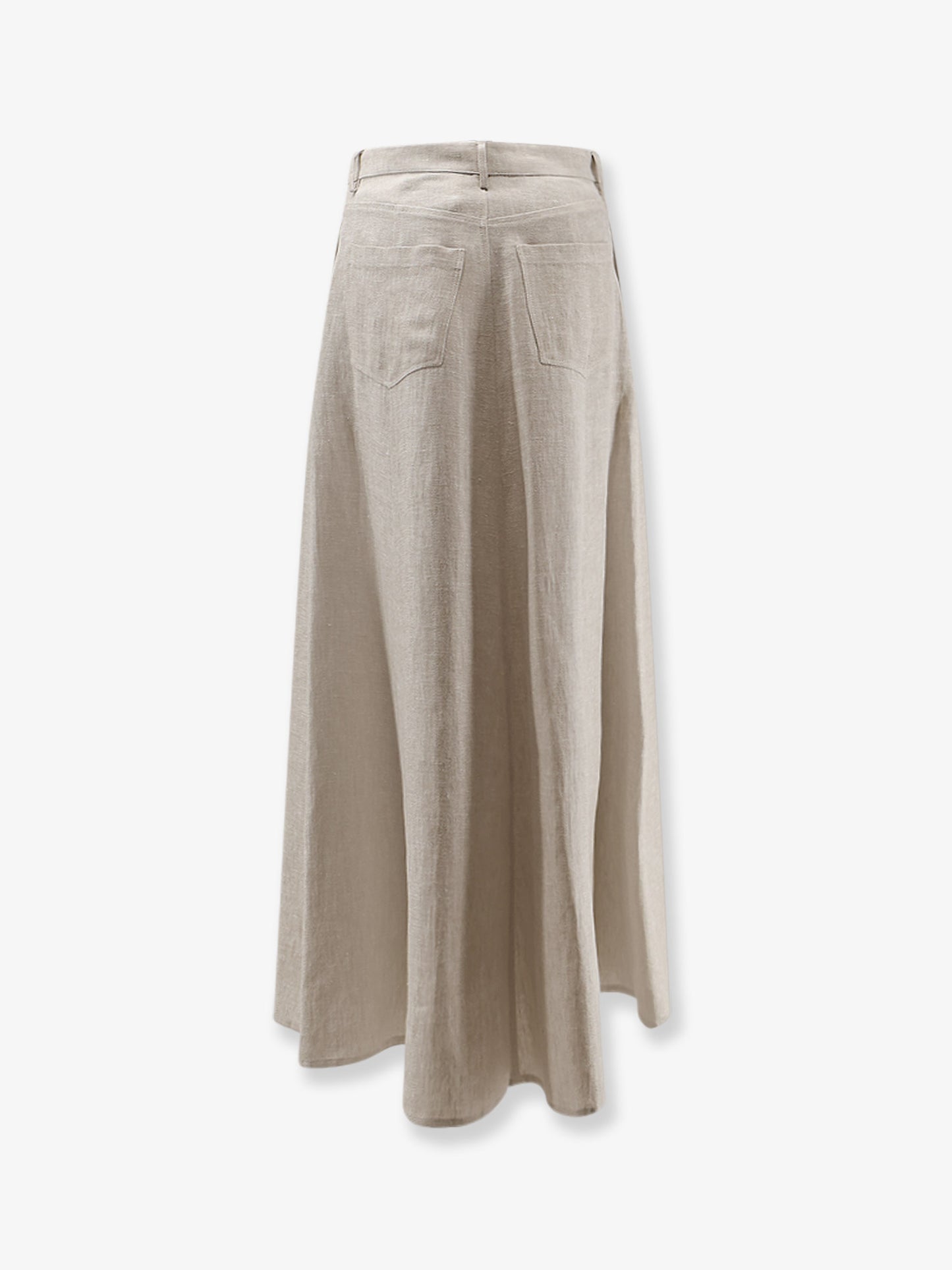 Flared linen skirt