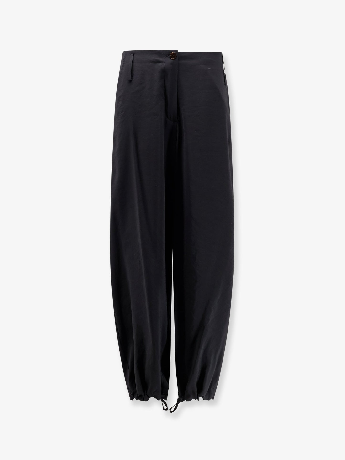 Modal trousers with drawstring detail
