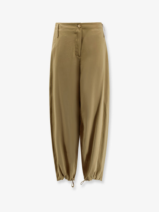 Modal trousers with drawstring detail
