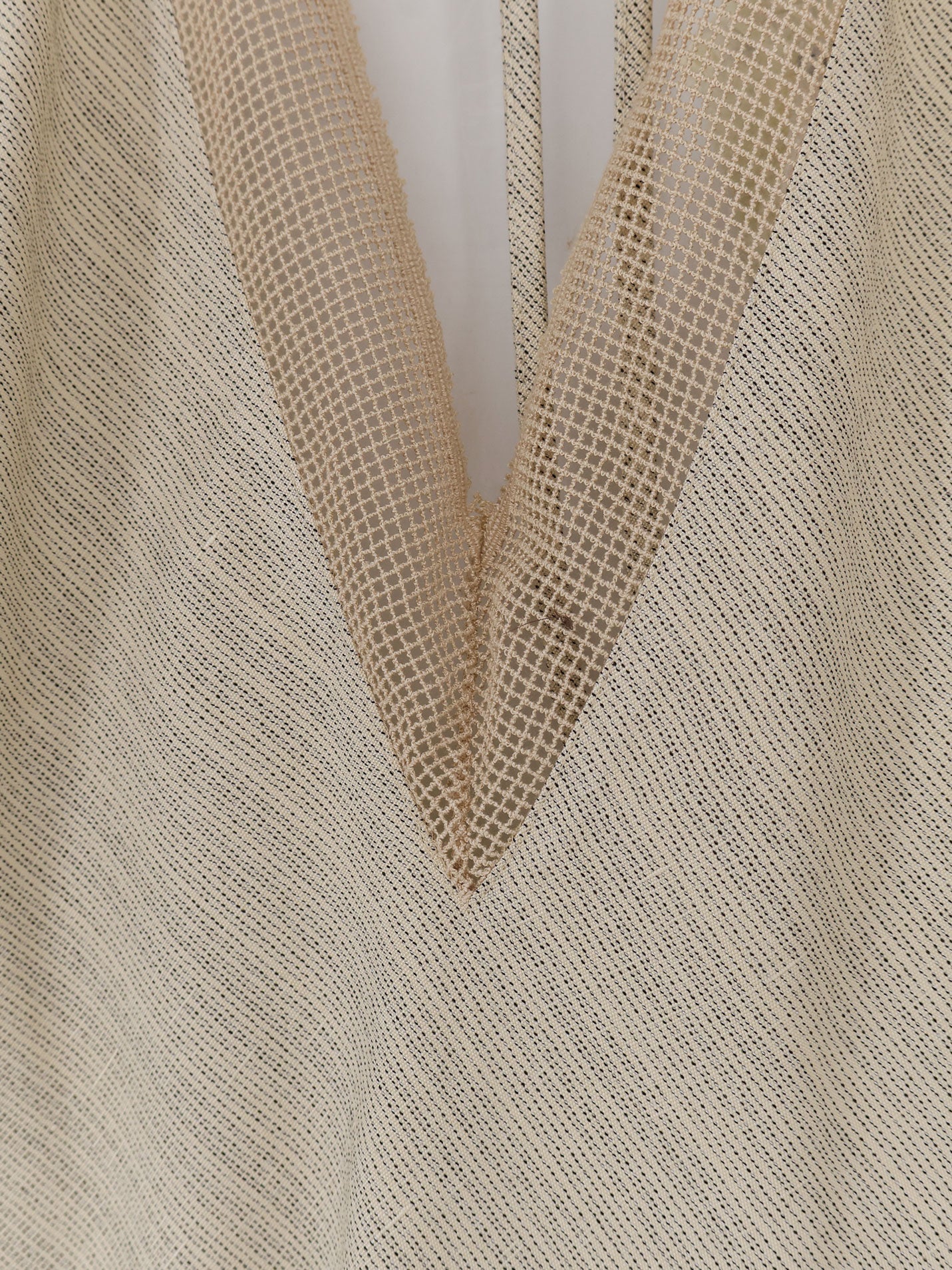 Viscose and linen top