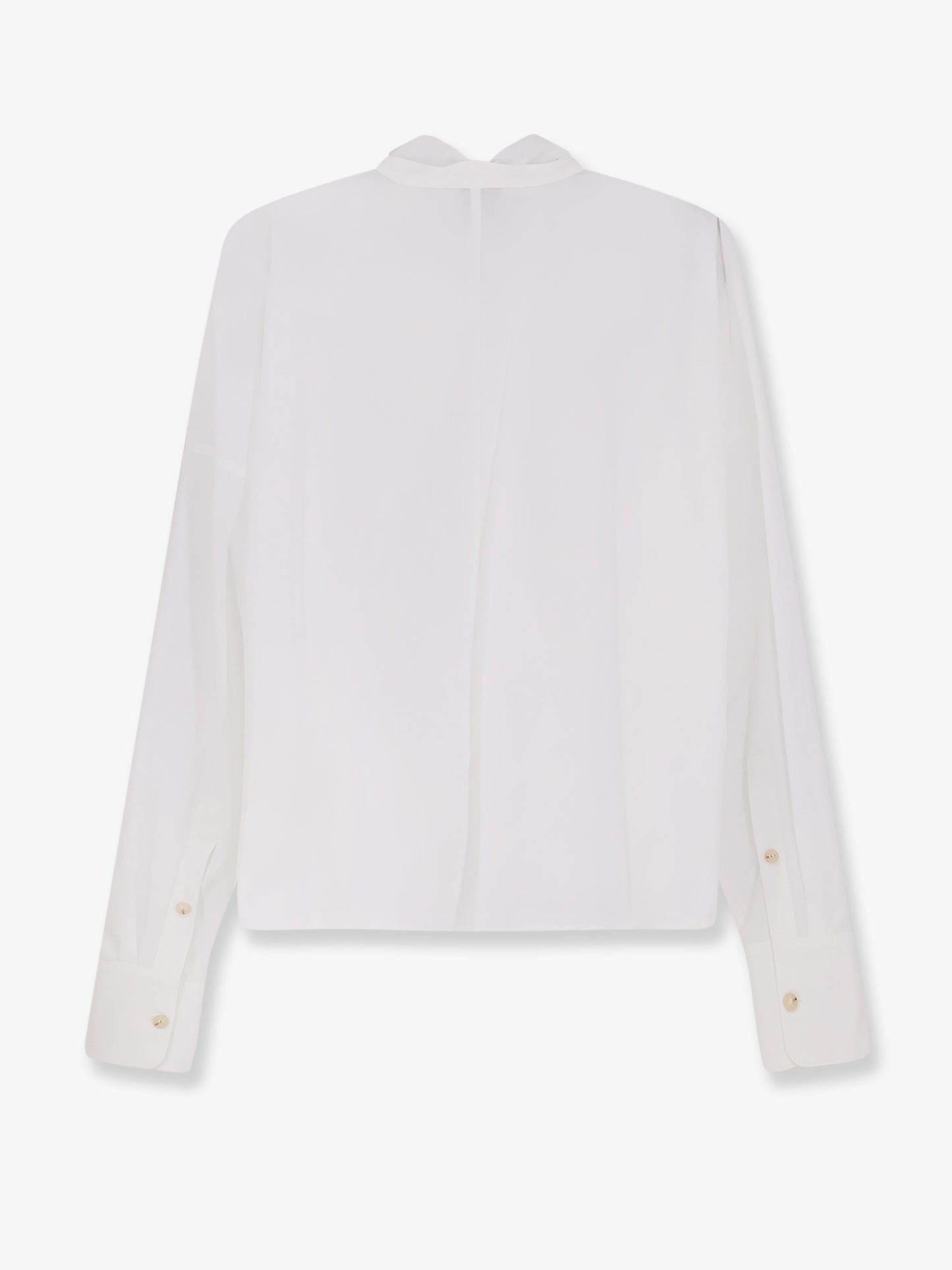 Cotton shirt with bow
