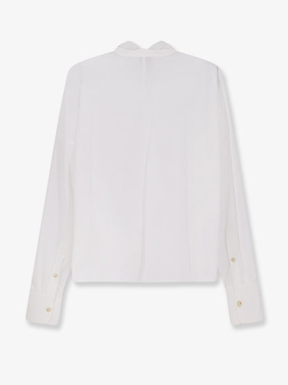 Cotton shirt with bow thumbnail