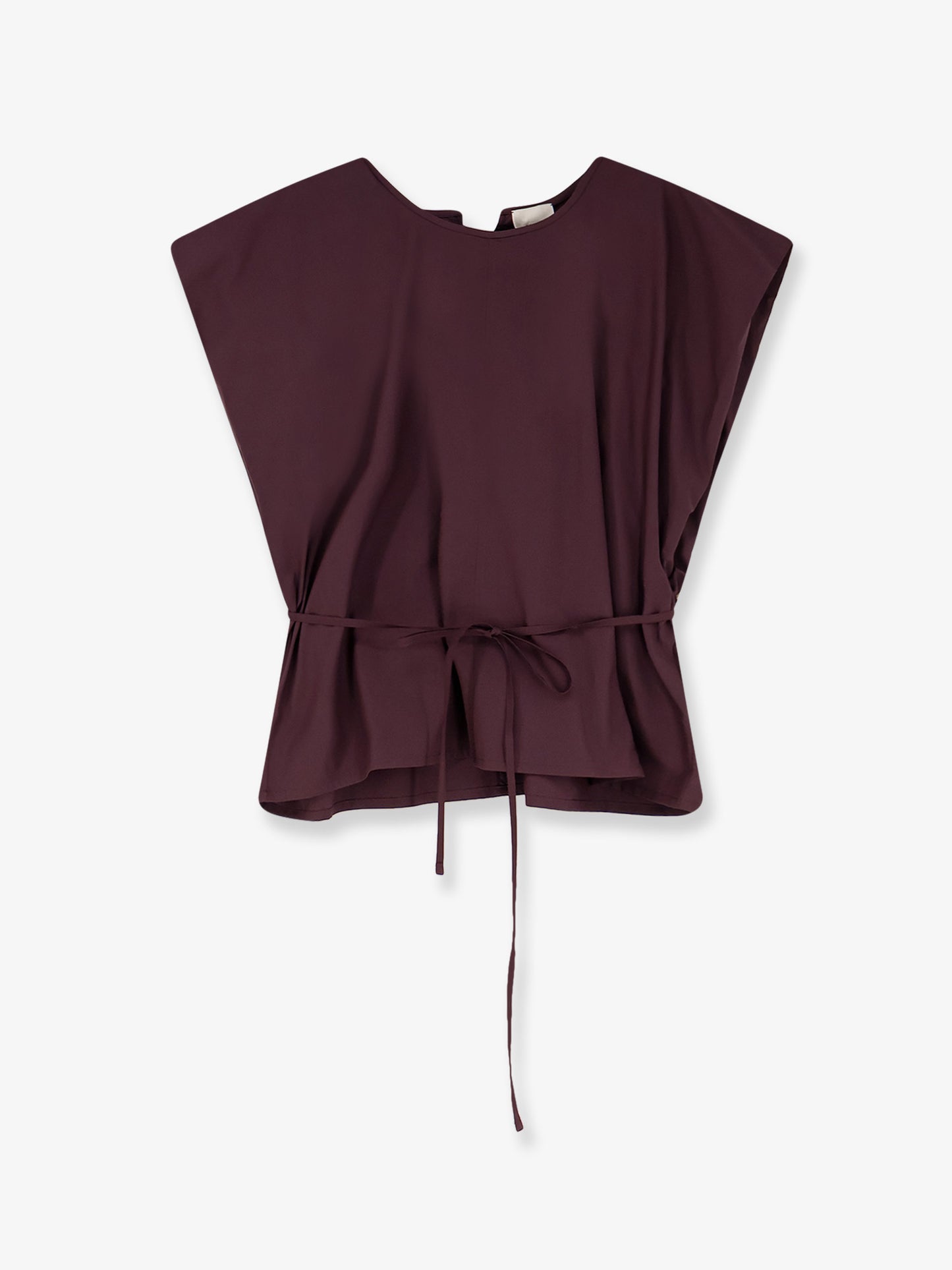 Top in cotone con cinturino
