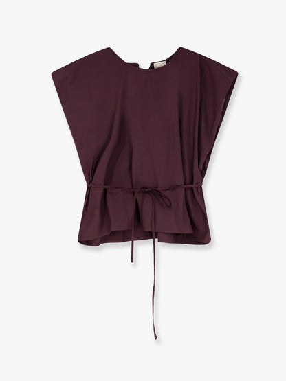 Top in cotone con cinturino thumbnail