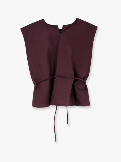 Top in cotone con cinturino thumbnail