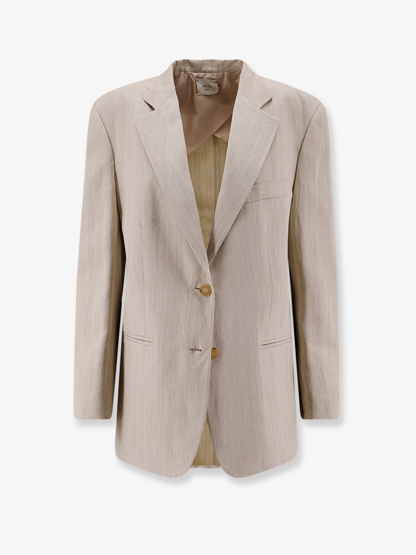Viscose and linen blazer