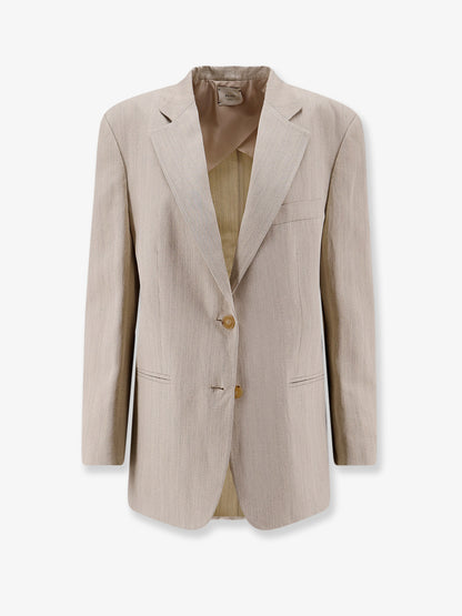 Viscose and linen blazer thumbnail