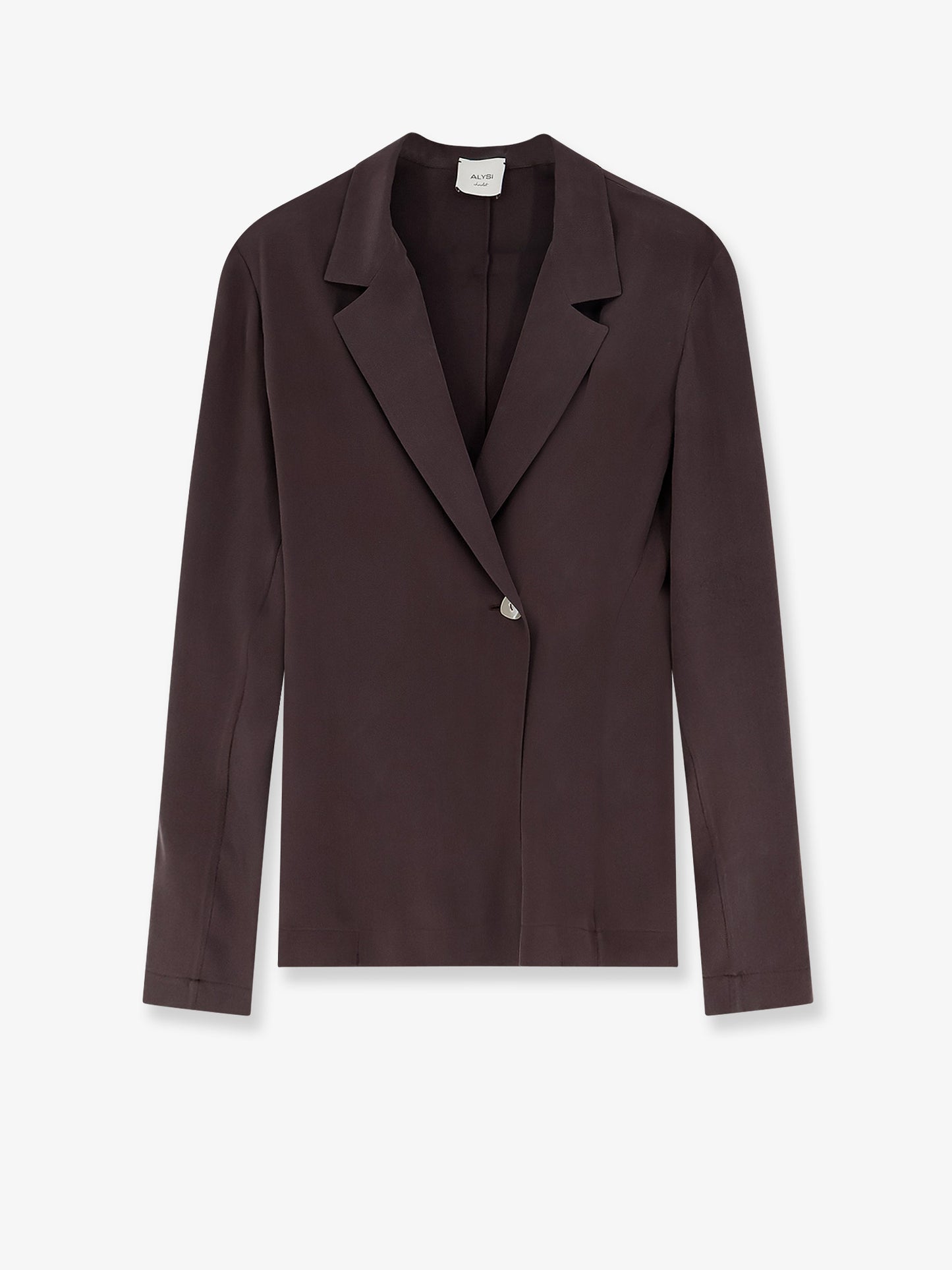 Loose silk blazer