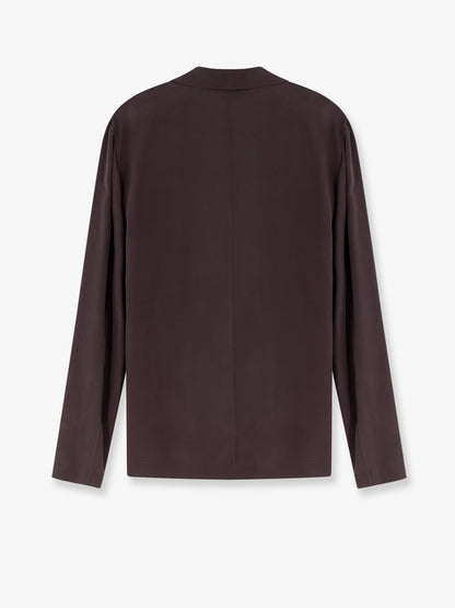 Loose silk blazer thumbnail