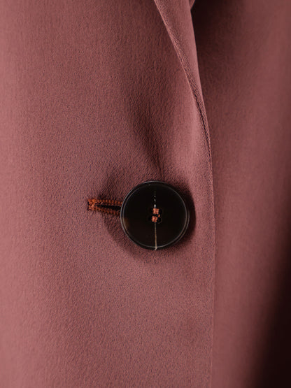 Single-breasted satin blazer thumbnail