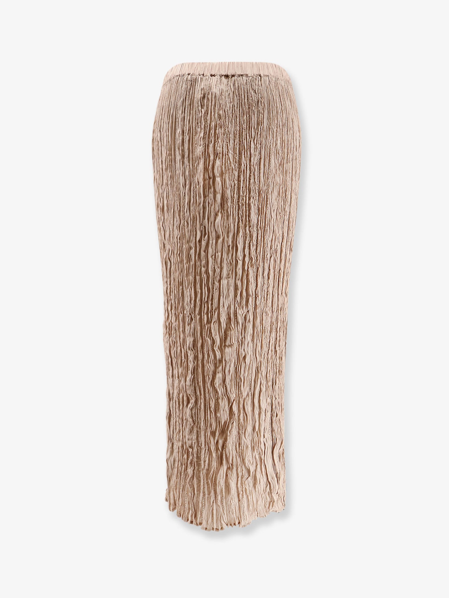 Wrinkled viscose skirt