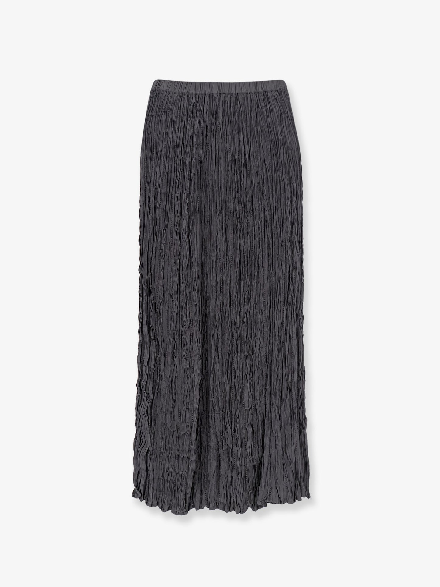 Wrinkled viscose skirt