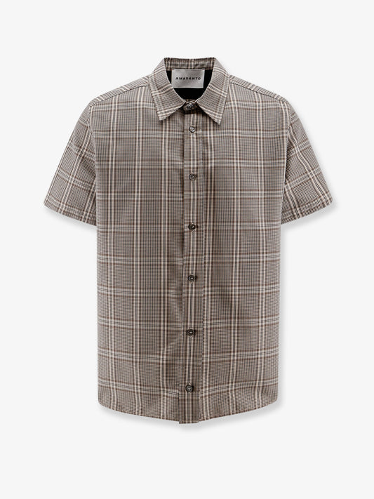 Madras cotton blend shirt