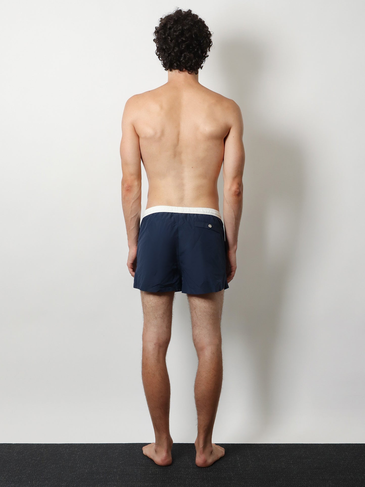 Nylon swimsuit with tone-on-tone logo