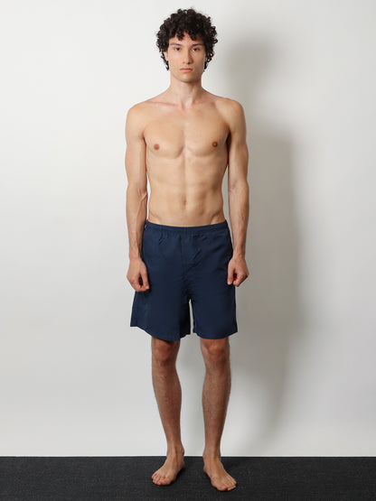Nylon swimsuit with tone-on-tone logo patch thumbnail