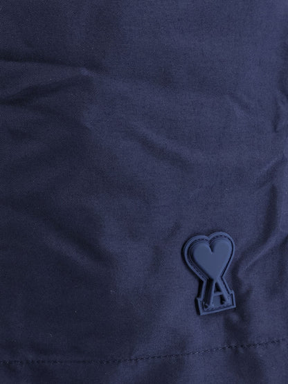 Nylon swimsuit with tone-on-tone logo patch thumbnail