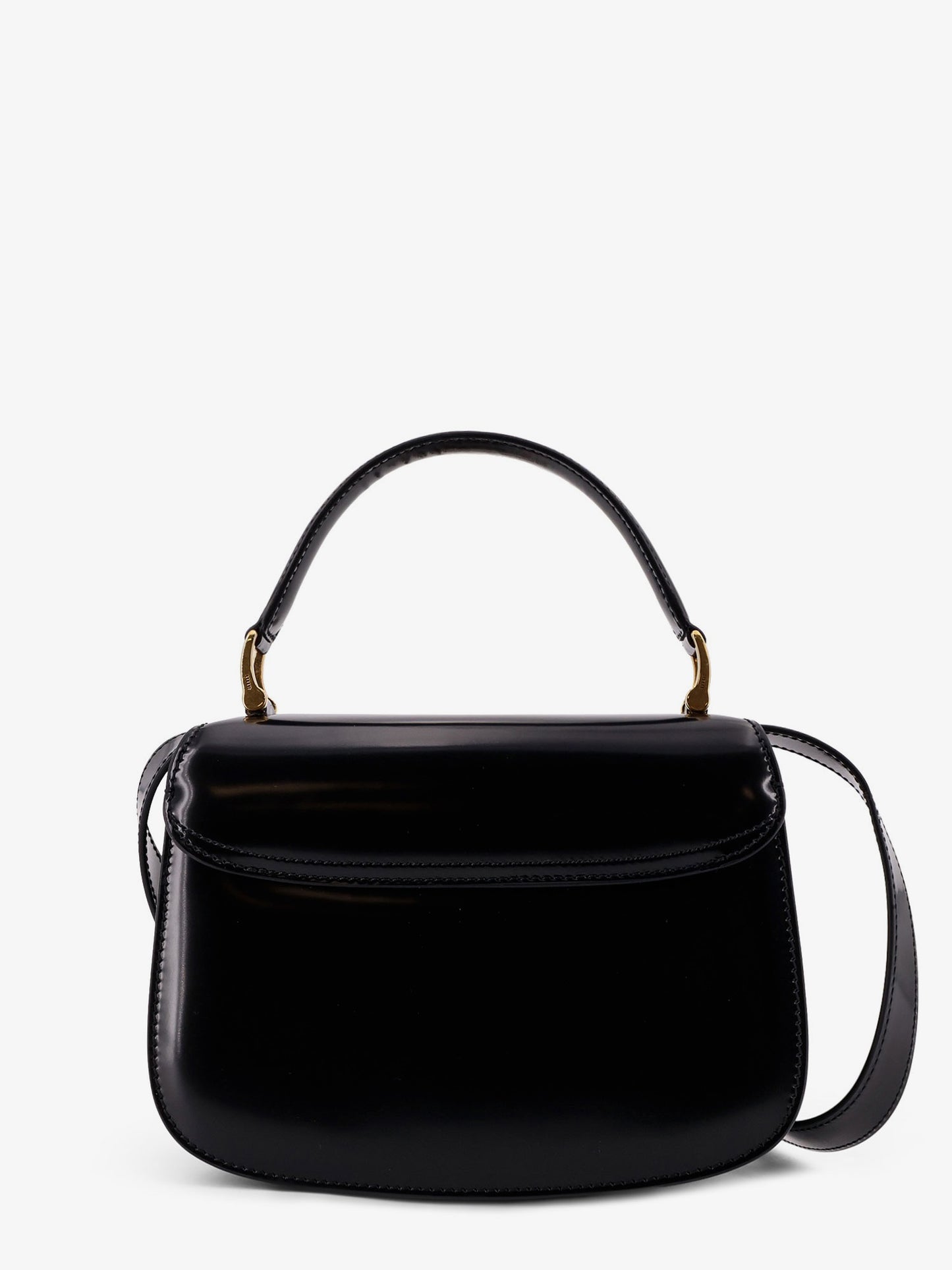 Leather crossbody bag with monogram logo