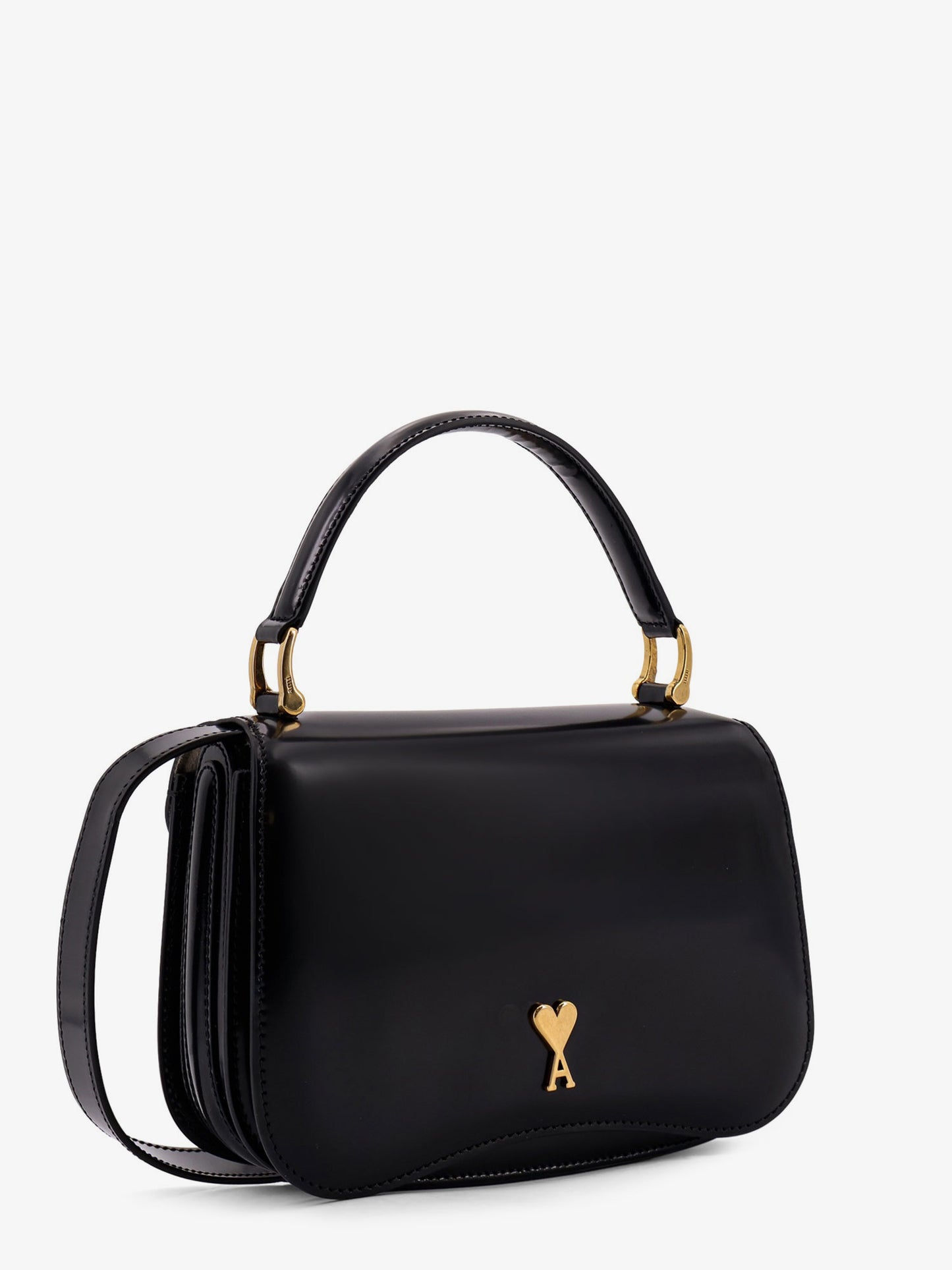Leather crossbody bag with monogram logo