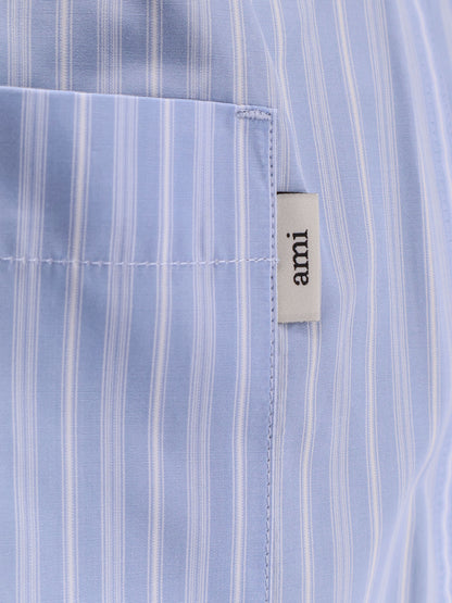 Cotton bermuda shorts with striped pattern thumbnail