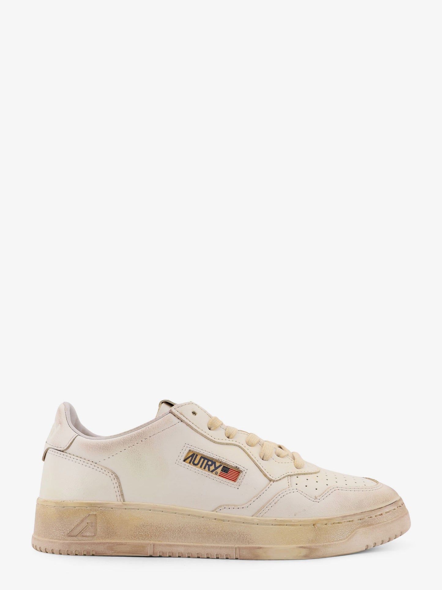 Sneakers Low-Top Super Vintage in pelle