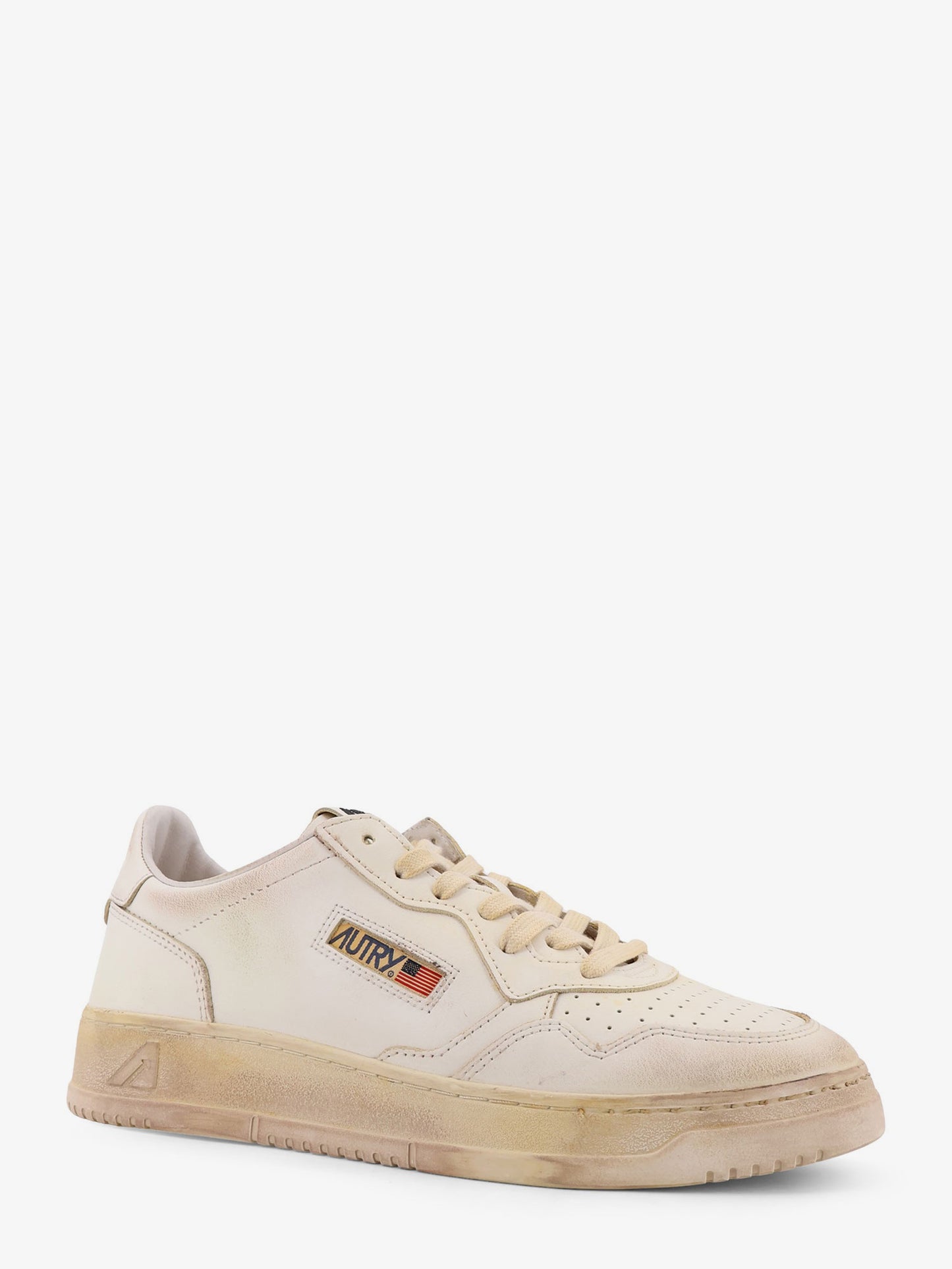 Sneakers Low-Top Super Vintage in pelle