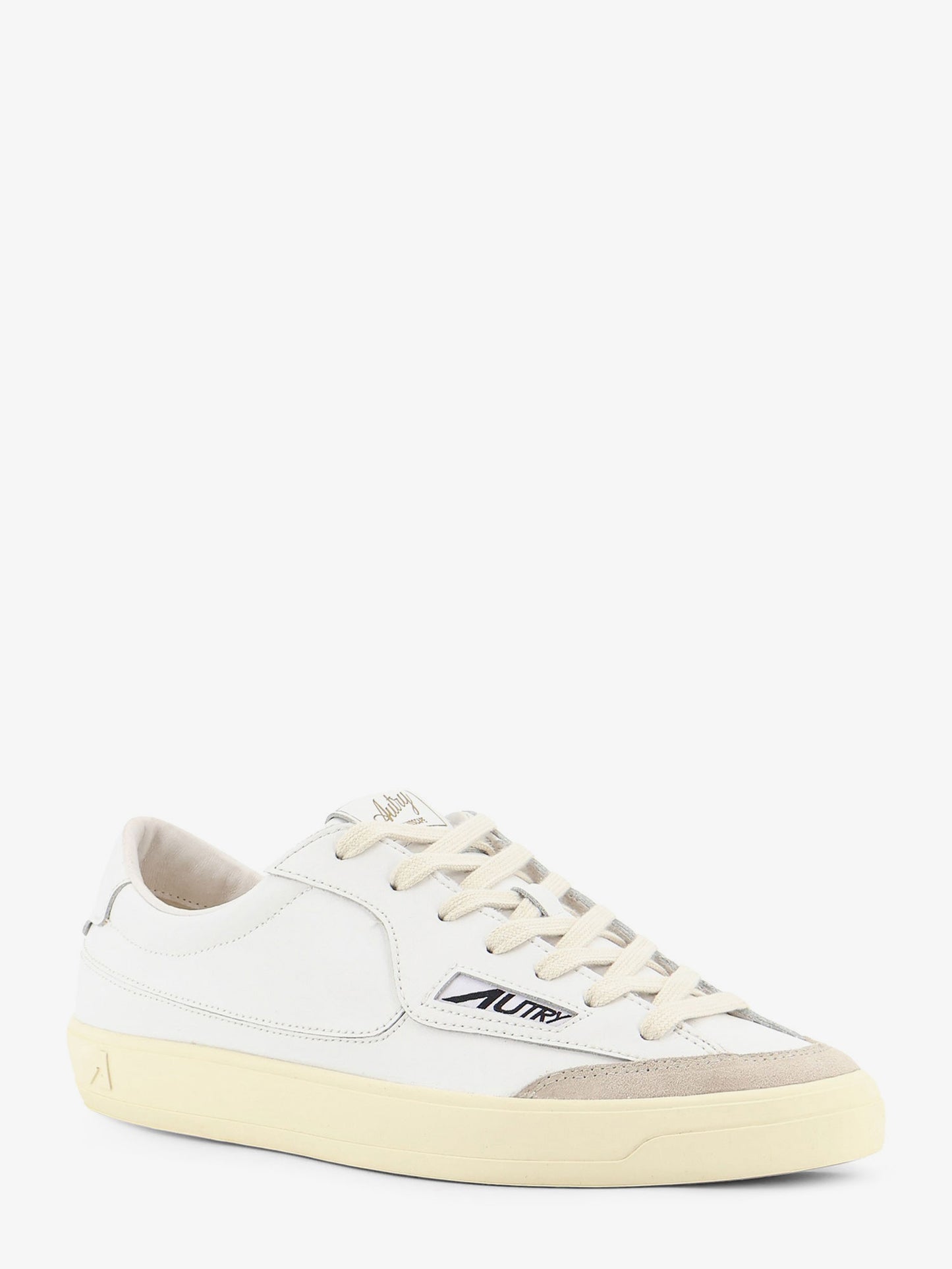 Windscape leather sneakers with suede insert