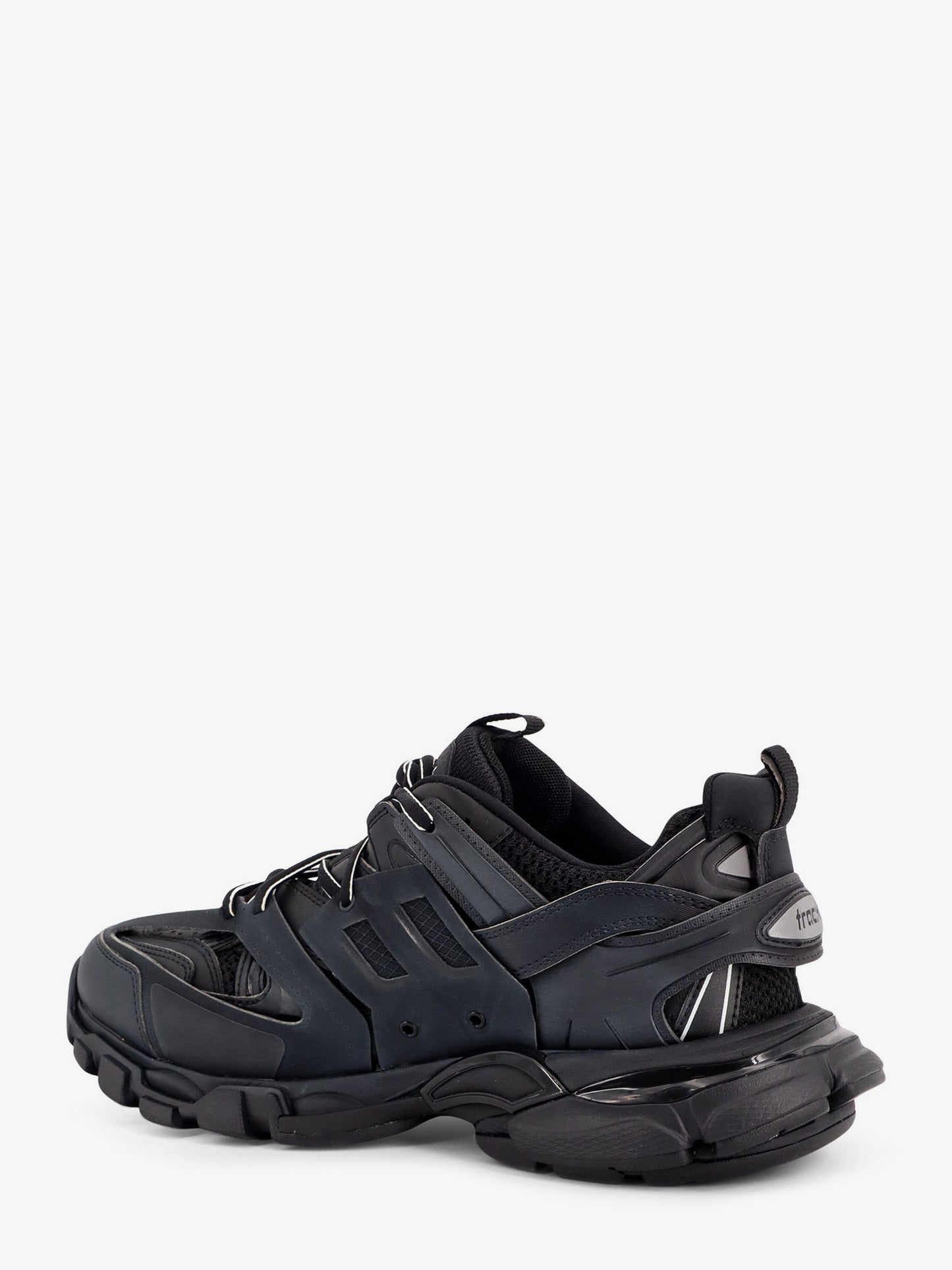 Track nylon and mesh sneakers