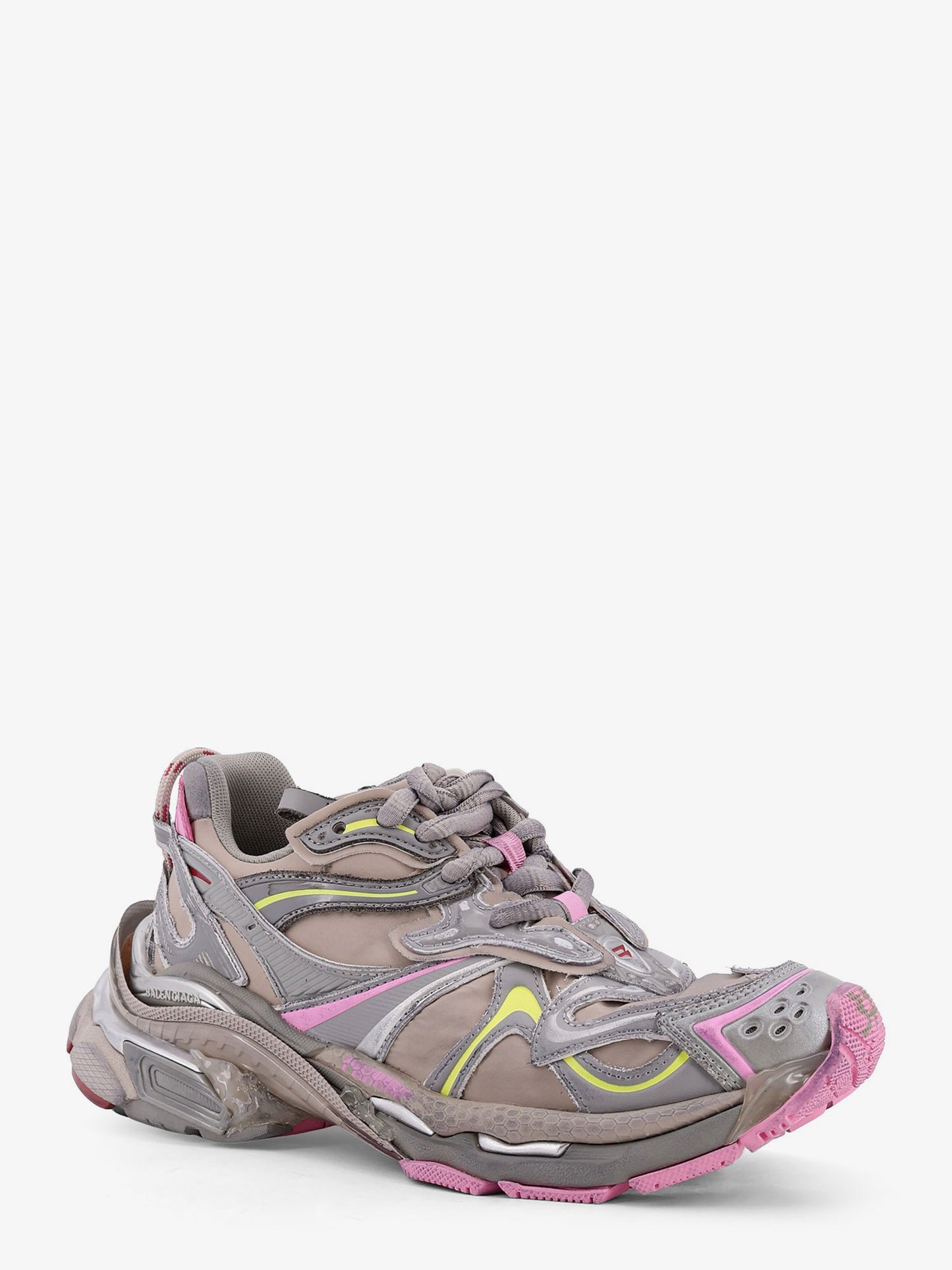 Runner 2 nylon low-top sneakers with leather inserts