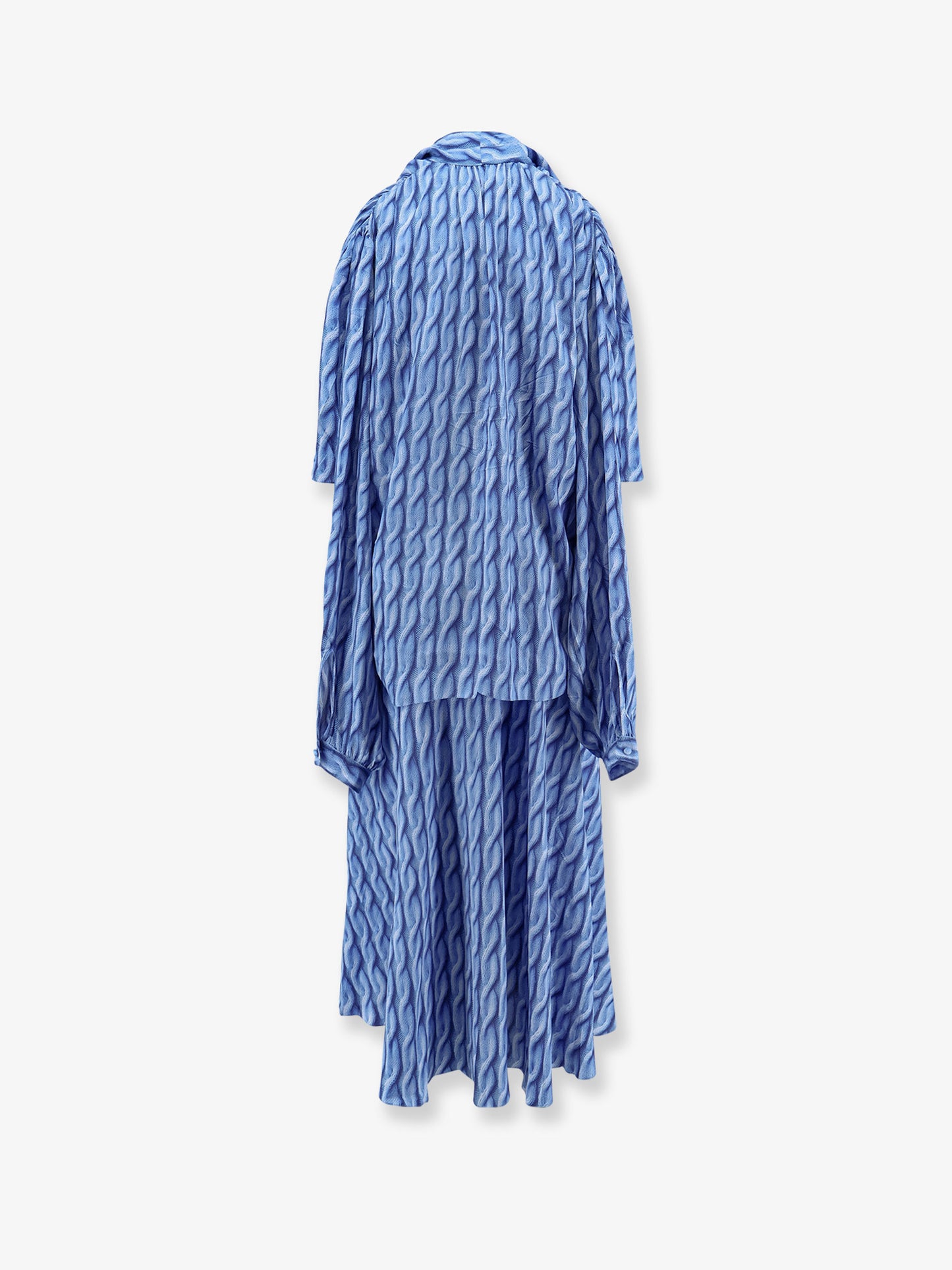 Printed fabric long dress