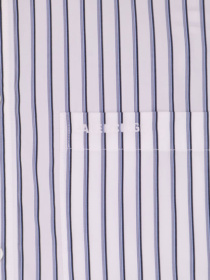 Tucked Sleeve striped cotton shirt thumbnail
