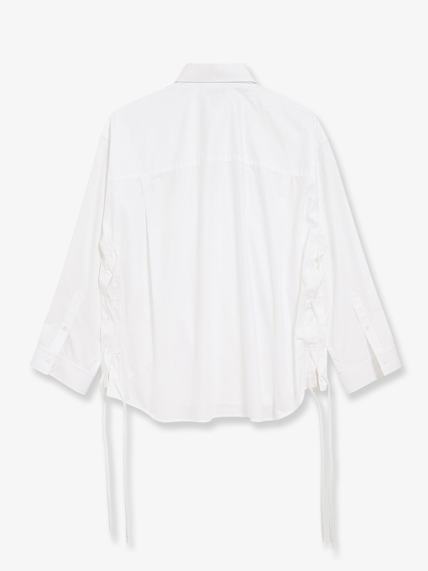 Lace-Up cotton shirt