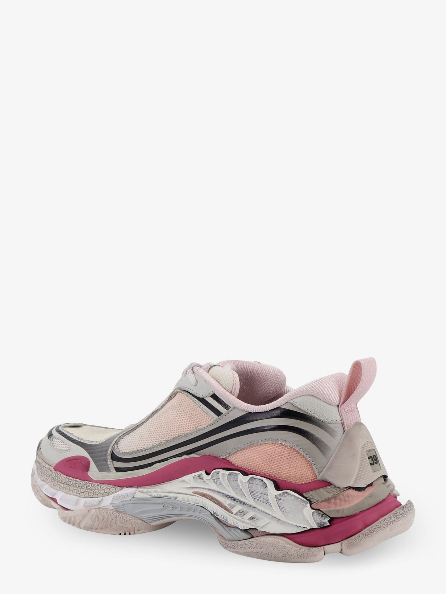 Triple S.2 Gandient sneakers in mesh and nylon with used effect