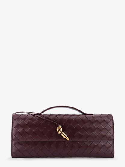 Andiamo leather clutch with woven pattern thumbnail