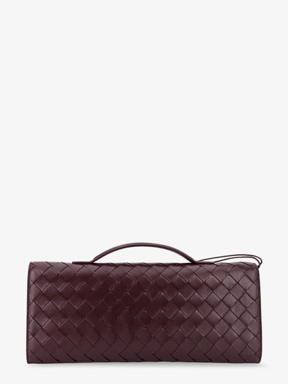 Andiamo leather clutch with woven pattern thumbnail