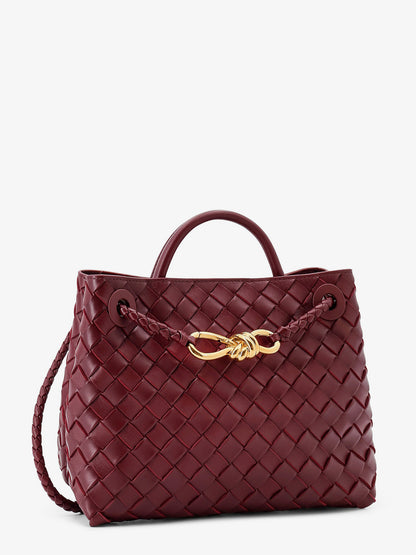Andiamo Small leather crossbody bag with Intrecciato motif thumbnail