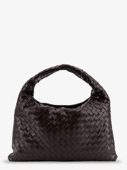 Hop leather shoulder bag with woven effect thumbnail