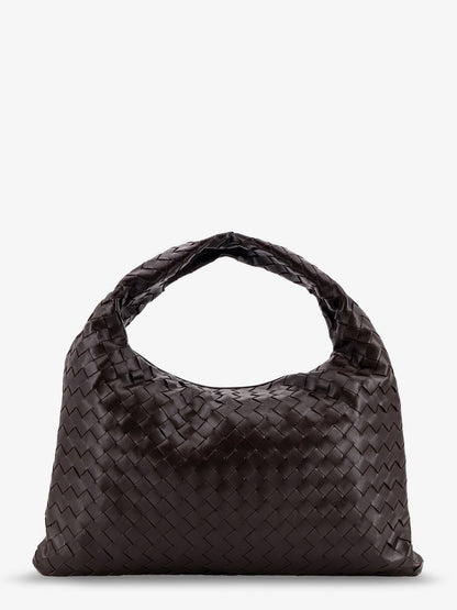 Hop leather shoulder bag with woven effect thumbnail