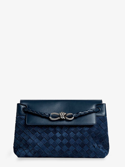 Andiamo Messenger suede crossbody bag with Intrecciato motif thumbnail