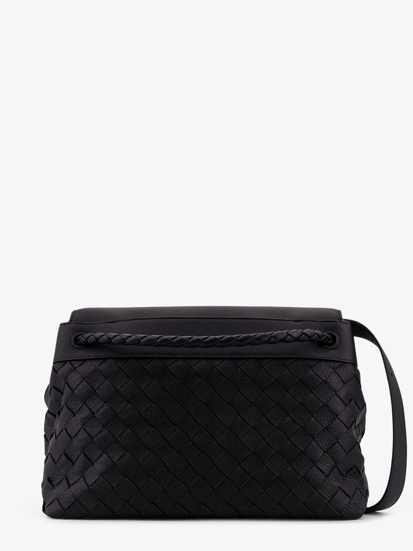Borsa a tracolla Andiamo in pelle con motivo Intrecciato