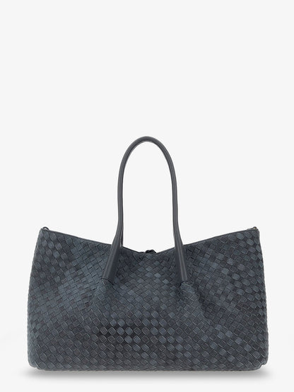 Pinacoteca suede handbag with Intrecciato motif thumbnail