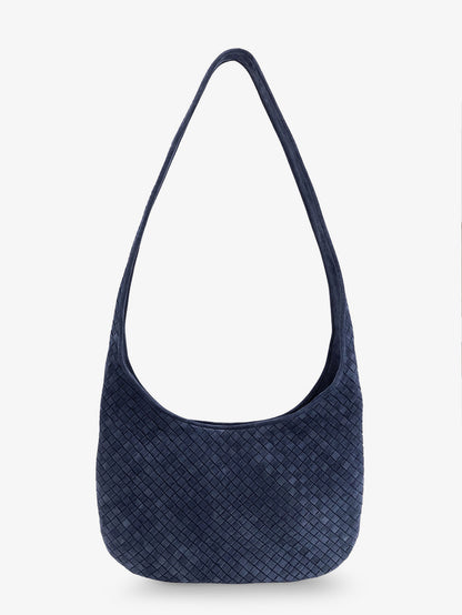 Veneto suede crossbody bag with Intrecciato motif thumbnail