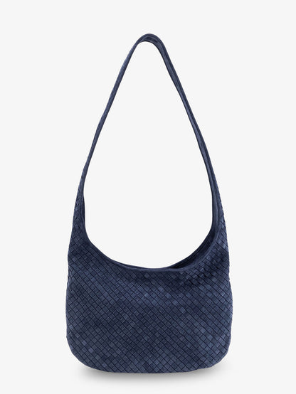 Veneto suede crossbody bag with Intrecciato motif thumbnail
