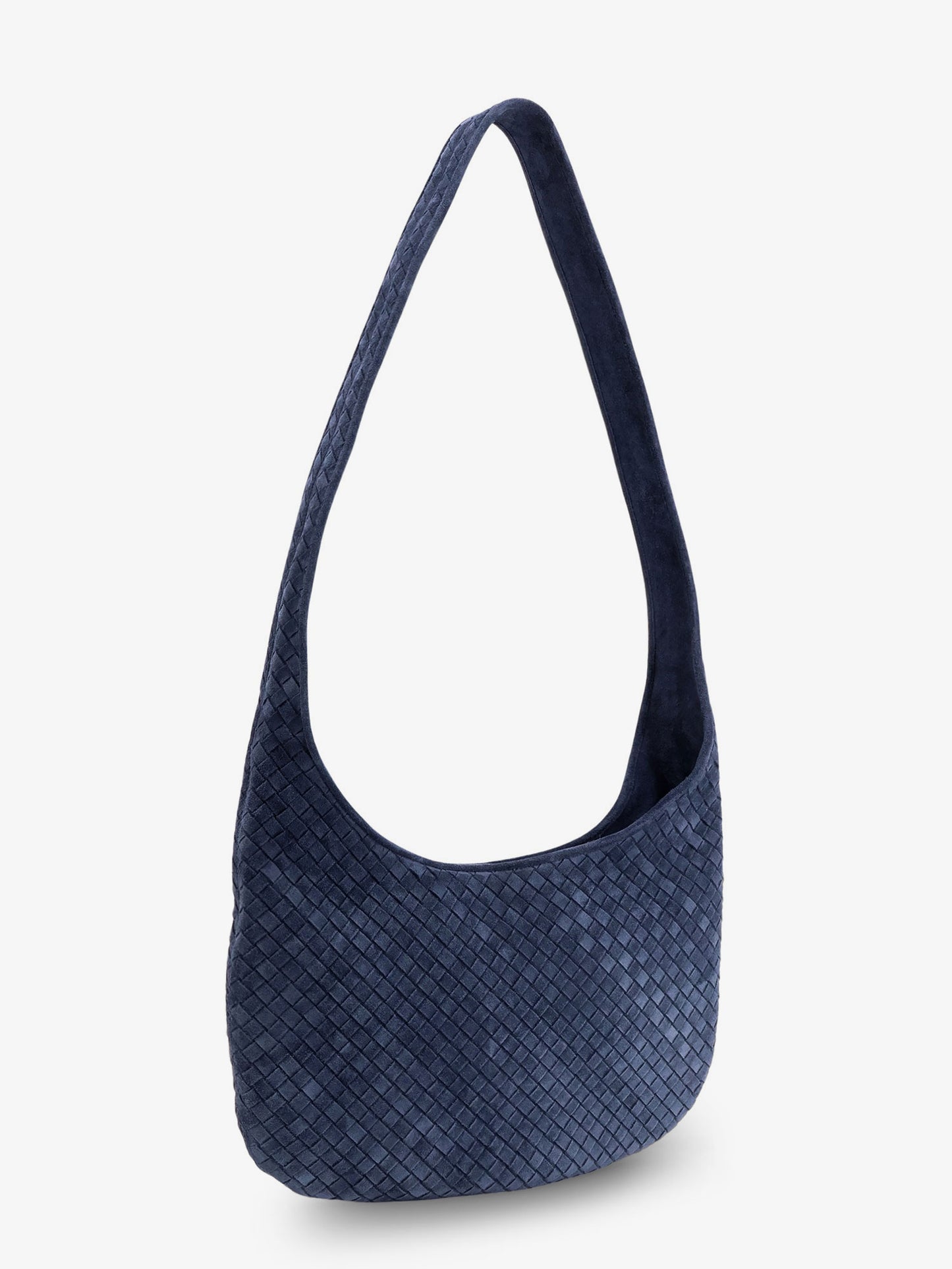 Veneto suede crossbody bag with Intrecciato motif