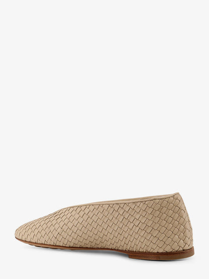 Rosa Flat leather ballerinas with Intrecciato motif thumbnail