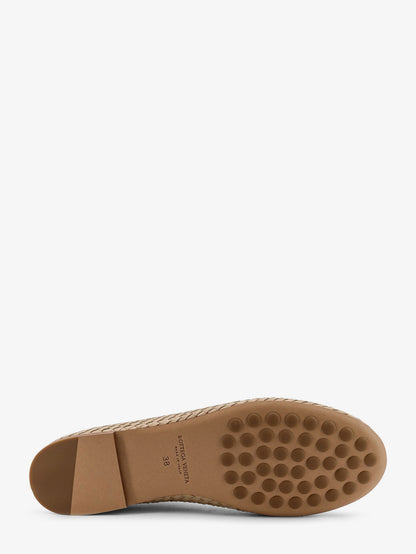 Rosa Flat leather ballerinas with Intrecciato motif thumbnail