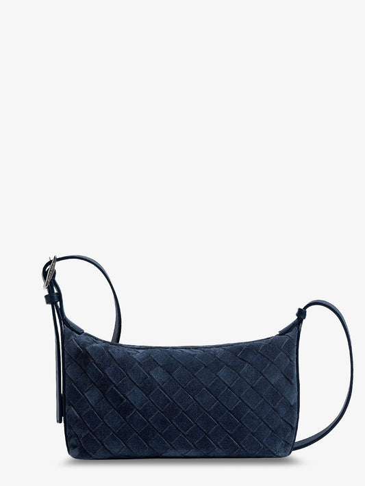 Traveler suede shoulder bag