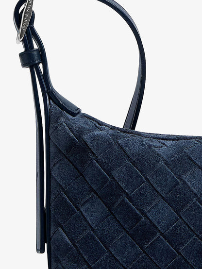 Borsa a tracolla Traveler in suede thumbnail