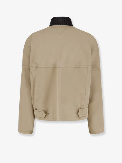 Cotton jacket with Intrecciato detail thumbnail